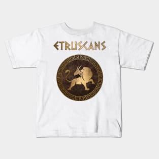 Etruscans Ancient Italian Civilization Chimaera Symbol Kids T-Shirt